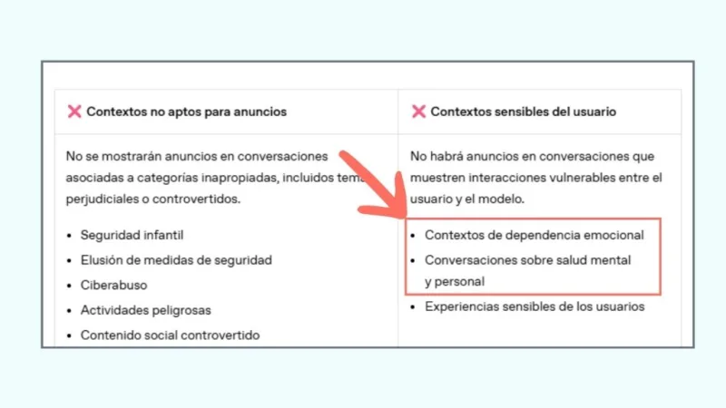 chatgpt ads psicologos - politicas contextos sensibles salud mental chatgpt ads psicologos - politicas contextos sensibles salud mental
